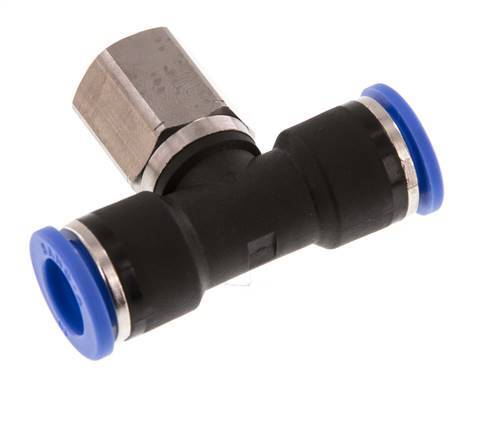 Tecuro Slangaansluiting T-stuk 1 Inch (25 Mm) Messing Blank - Zware Uitvoering Volledige Doorgang