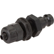 DN 5 Plastic Air Coupling Plugs With Union Nut And Bulkhead
