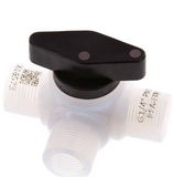 Hoofdafbeelding van de collectie - 3-Way PFA Ball Valves (Threads)