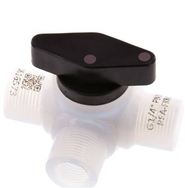 3-Way PFA Ball Valves (Threads)
