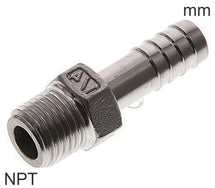 Slangpilaar Fittingen RVS NPT-Draad Mannelijk PN16