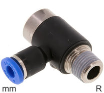 Bocht Push-In-Fittingen Messing En Kunststof R-Draad Mannelijke Binnenzeskant