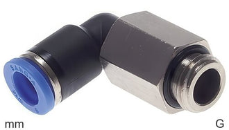 Hoek Insteekfittingen Messing En Kunststof G-Draad Mannelijk Lang