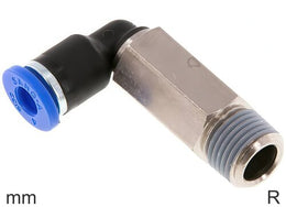 Elleboog Push-In-Fittingen Messing En Kunststof R-Draad Mannelijk Lang