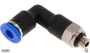 Elleboog Push-In-Fittingen Messing En Kunststof G-Draad Mannelijk Lang Lichaam