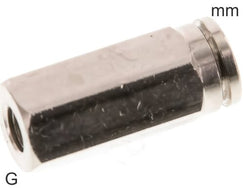 Push-In-Fittingen Messing G-Draad Vrouwelijk