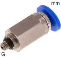 Push-In-Fittingen Messing En Kunststof G-Draad Mannelijk