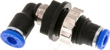 Hoofdafbeelding van de collectie - Elbow Bulkhead Push-In Fittings Brass And Plastic