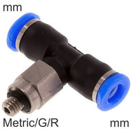 Insteek T-Stukken Messing En Kunststof Draad Buitendraad T-Vorm (3-6mm)