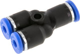 Hoofdafbeelding van de collectie - Push-In Y Fittings Brass And Plastic