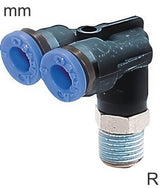 Insteek Y Fittingen Messing En Kunststof R-Draad Mannelijke Elleboog