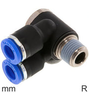 Insteek Y Fittingen Messing En Kunststof R-Draad Mannelijke Elleboog Buiten Zeskant