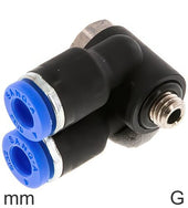 Insteek Y Fittingen Messing En Kunststof G-Draad Mannelijke Elleboog Buiten Zeskant