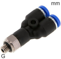 Insteek Y Fittingen Messing En Kunststof G-Draad Mannelijk