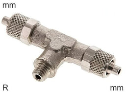 Push-On T-Stukken Messing R-Draad Mannelijk T-Vorm