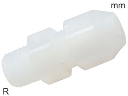 Knelfittingen Plastic PVDF R-Draad Mannelijk