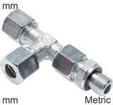 Hoofdafbeelding van de collectie - Compressie T-Stukken RVS Metrische Schroefdraad Mannelijke L-Vorm Verstelbaar