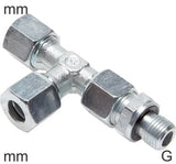 Hoofdafbeelding van de collectie - Compressie T-Stukken RVS G-Draad Mannelijk L-Vorm Verstelbaar