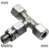 Hoofdafbeelding van de collectie - Compressie T-Stukken RVS Metrische Schroefdraad Mannelijke T-Vorm Verstelbaar