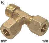 Hoofdafbeelding van de collectie - Compressie T-Stukken Messing R-Draad Mannelijke L-Vorm