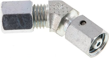 Snijring Bochtfittingen Staal / RVS 45 Graden Verstelbaar Met Afdichtingskegel En O-Ring