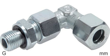 Snijring Bochtfittingen Staal / RVS G-Draad Mannelijk Verstelbaar