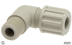 Snijring Bochtfittingen Plastic G-Draad Mannelijk