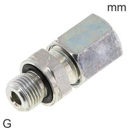 Snijring Fittingen Staal / RVS G-Draad Mannelijk Met Elastomeer Afdichting