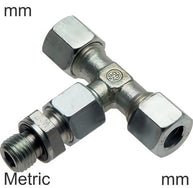 Snijring T-Stukken Staal / RVS Metrische Schroefdraad Mannelijke T-Vorm Verstelbaar