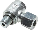 Hoofdafbeelding van de collectie - Elbow Swivel Joints Cutting Ring With Metric Male Threads And O-Ring Non-Choking