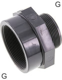 Hoofdafbeelding van de collectie - Reducing Nipple Fittings PVC G-Threads PN16