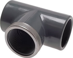 PVC T-Stukken Met Vrouwelijke Sok En Binnendraad PN16