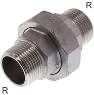 Dubbele Nippels Messing / Gietijzer / RVS R-Draad Scheidbaar Met Platte Afdichting PN25