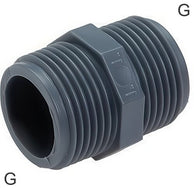 Dubbele Nippels Plastic PP G-Draad PN10