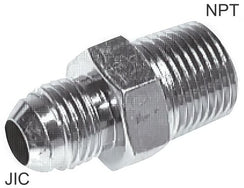 Dubbele Nippels Staal / RVS NPT/JIC-Draad PN310