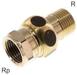 Hoofdafbeelding van de collectie - Threaded Extensions Brass / Cast Iron / Stainless Steel R/Rp-Threads With Flat Seal PN25