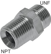 ORFS Dubbele Nippels UNF/NPT-Draad PN630