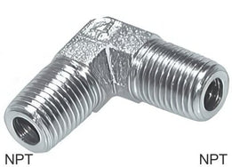 Hoekfittingen 90 Graden Stalen NPT-Draad Mannelijk PN420
