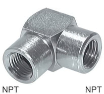 Hoekfittingen 90 Graden Staal / RVS NPT-Draad Vrouwelijk PN345