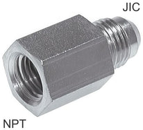 Verloopnippels Staal / RVS NPT/JIC-Draad PN310