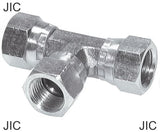 Hoofdafbeelding van de collectie - T-Stukken Stalen JIC-Draad Vrouwelijk PN310