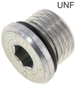 Afsluitpluggen RVS UNF-Draad Binnenzeskant PN630