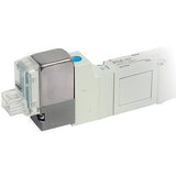 Hoofdafbeelding van de collectie - SMC 5/3-Way In-Line Pneumatic Solenoid Valves SY9000