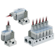 SMC Verdeelstukken Met Gemeenschappelijke SUP/EXH Voor V100 Kleppen