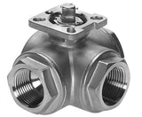 Hoofdafbeelding van de collectie - 3-Way Stainless Ball Valves With ISO-Top