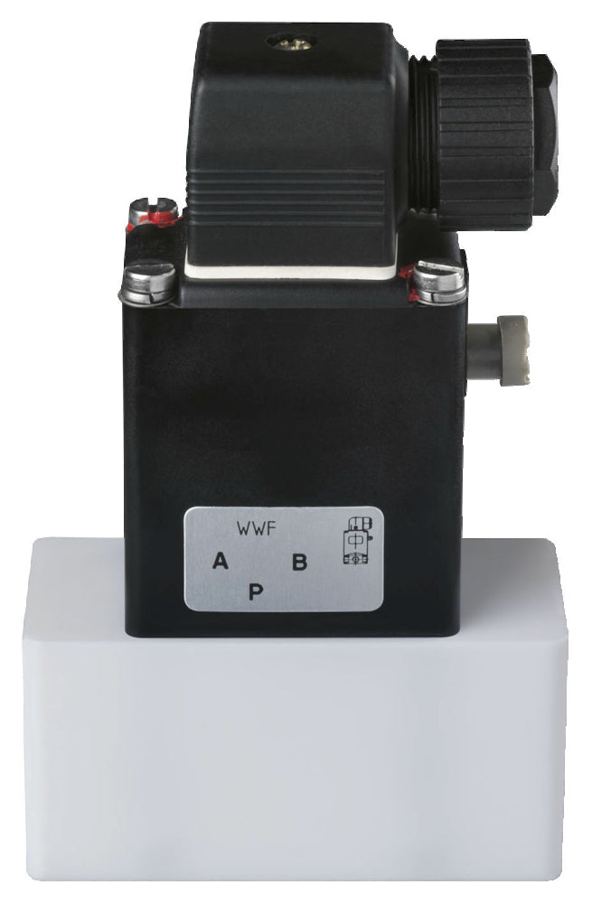 Solenoid Valve 3/2 Mixing G3/8'' Plastic FFKM/FKM 0-1bar/15psi 24VDC 0121 77033