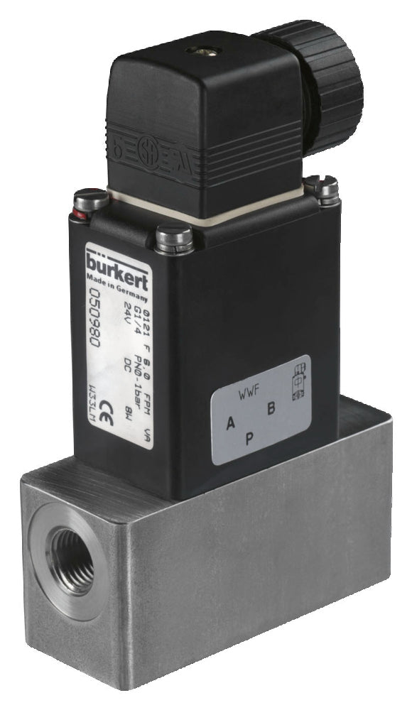 Magneetventiel G1/4'' NC Roestvrij Staal EPDM -1bar/0-15psi 24VDC 0121 136293