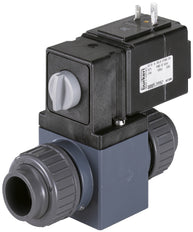 Magneetventiel 16mm Gelijmde Manchetten NC Plastic EPDM 0-3bar/44psi 230VAC Vacuüm 0131 17112