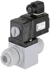 Magneetventiel 3/2-Weg 15.4mm Lasmof Verdelen Plastic FKM 0-1bar/15psi 230VAC Vacuüm 0131 235041