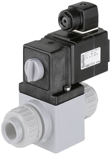 Solenoid Valve 20mm Welded Sleeves NC Plastic EPDM 0-1bar/15psi 24VAC/DC Vacuum 0131 123217